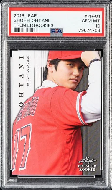 2018 Leaf Shohei Ohtani Premier Rookies #PR-01 card image