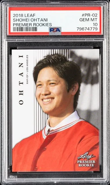 2018 Leaf Shohei Ohtani Premier Rookies #PR-02 card image