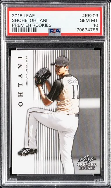 2018 Leaf Shohei Ohtani Premier Rookies #PR-03 card image