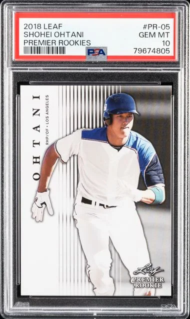 2018 Leaf Shohei Ohtani Premier Rookies Gold #PR-05 card image