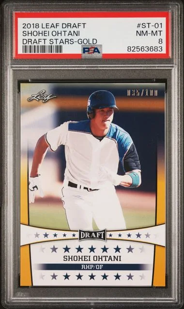 2018 Leaf Shohei Ohtani Draft Ohtani Draft Stars Gold #St-01 card image