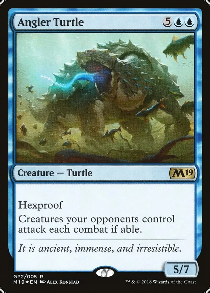 2018 M19 Gift Pack Angler Turtle rare #GP2 unlisted card image