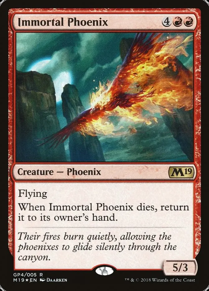 2018 M19 Gift Pack Immortal Phoenix rare #GP4 unlisted card image