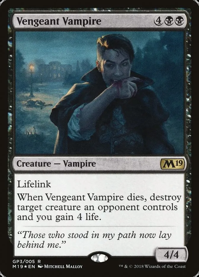 2018 M19 Gift Pack Vengeant Vampire rare #GP3 unlisted card image