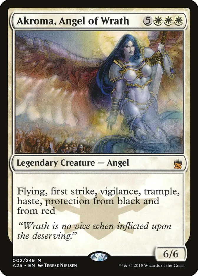 2018 Masters 25 Akroma, Angel of Wrath mythic #2 unlisted card image