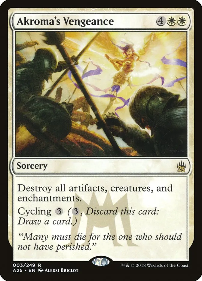 2018 Masters 25 Akroma's Vengeance rare #3 unlisted card image