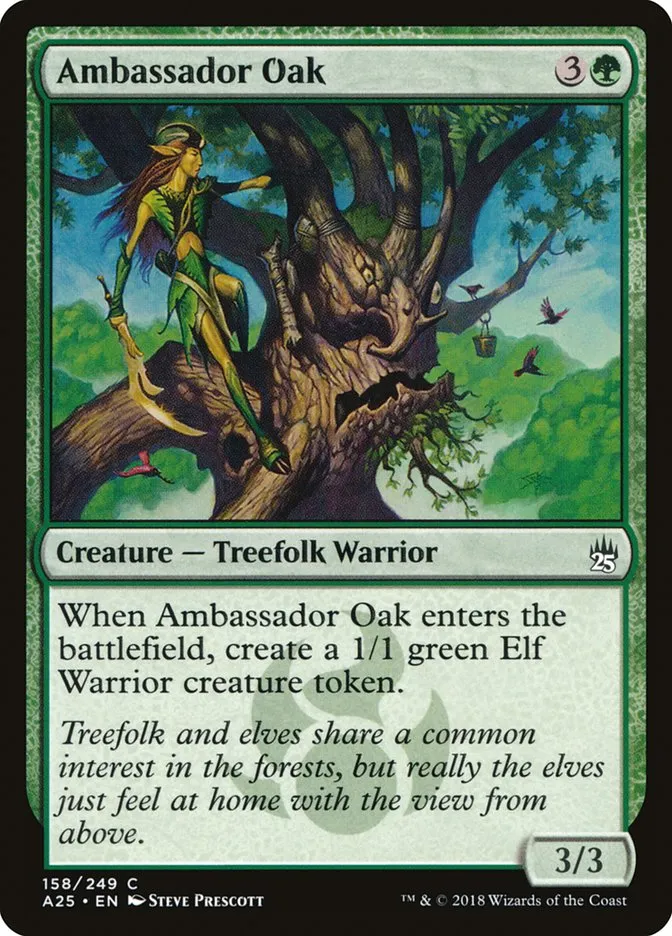 2018 Masters 25 Ambassador Oak common #158 unlisted card image