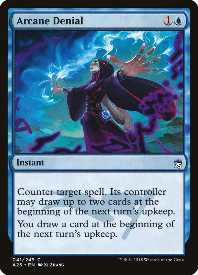 2018 Masters 25 Arcane Denial common #41 unlisted card image
