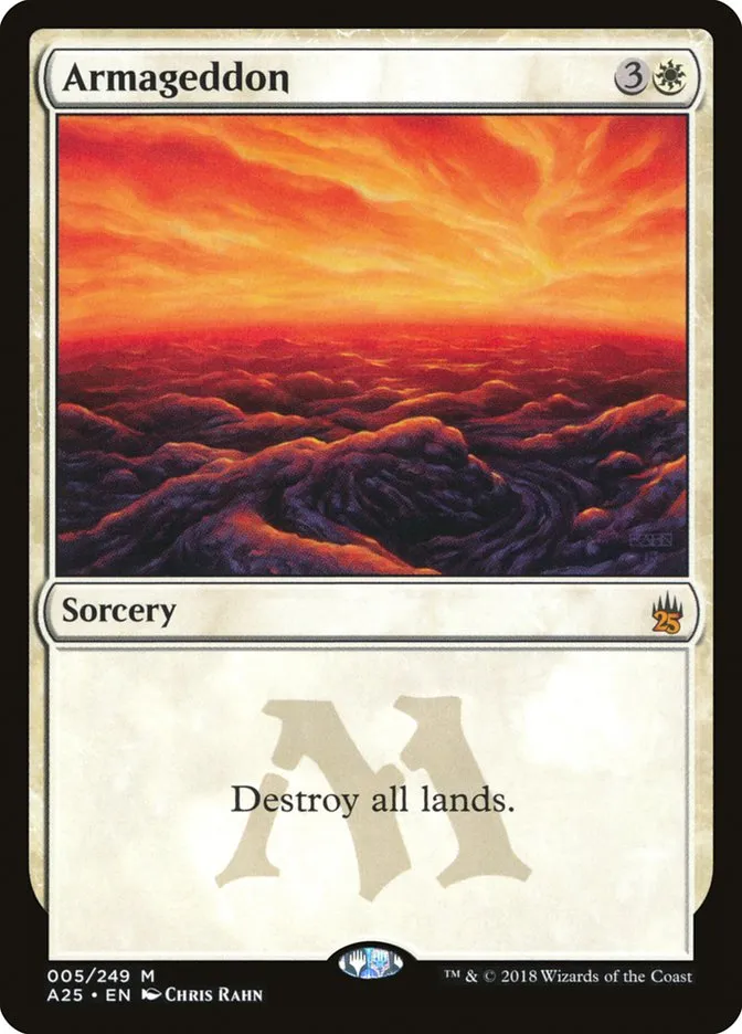 2018 Masters 25 Armageddon mythic #5 unlisted card image
