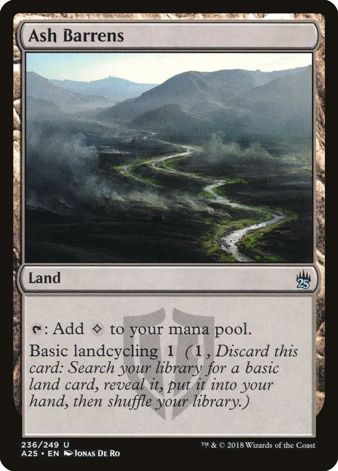 2018 Masters 25 Ash Barrens uncommon #236 unlisted card image