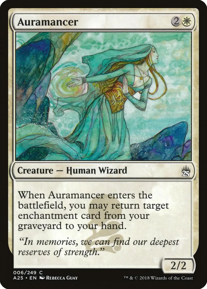 2018 Masters 25 Auramancer common #6 unlisted card image
