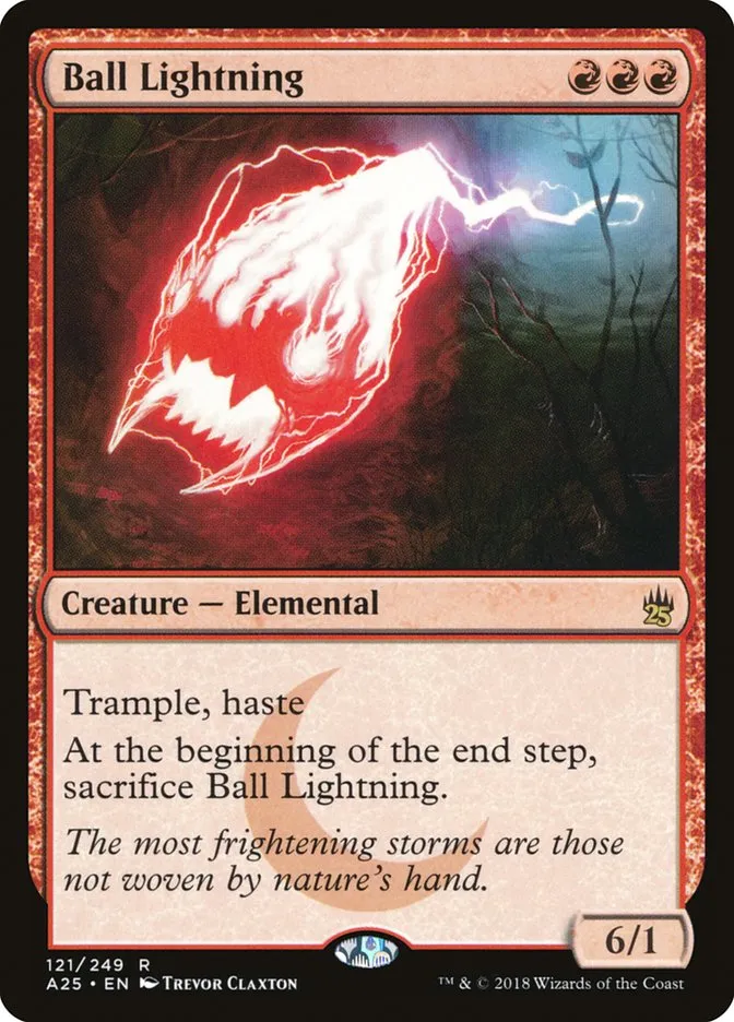 2018 Masters 25 Ball Lightning rare #121 unlisted card image