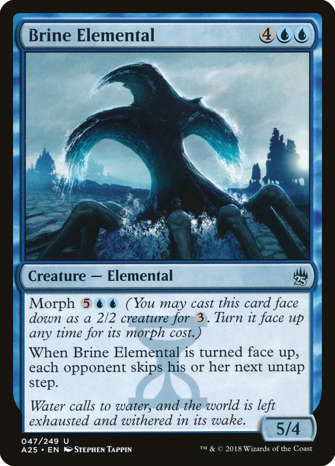 2018 Masters 25 Brine Elemental uncommon #47 unlisted card image