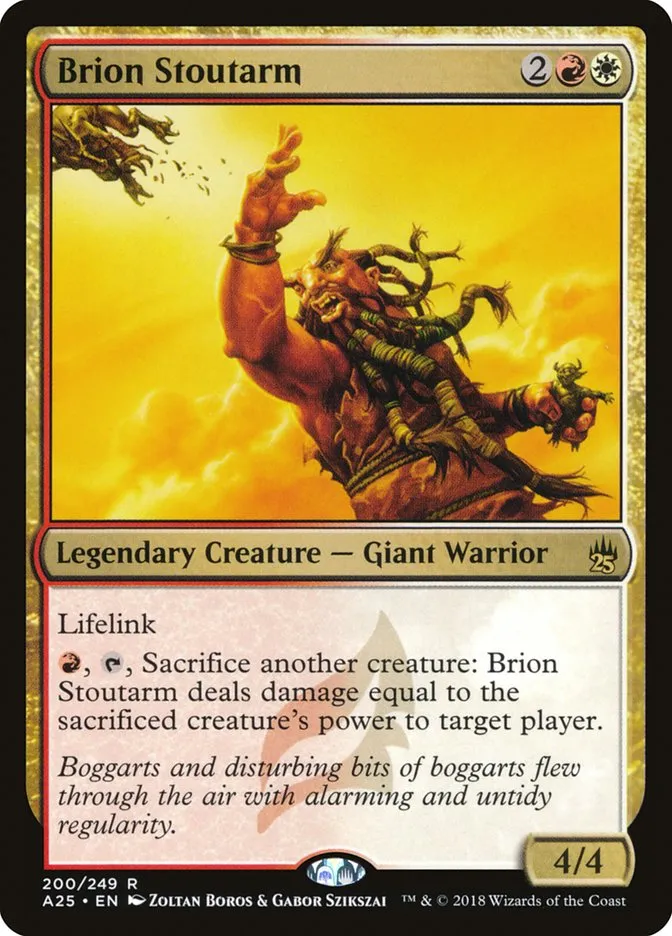 2018 Masters 25 Brion Stoutarm rare #200 unlisted card image