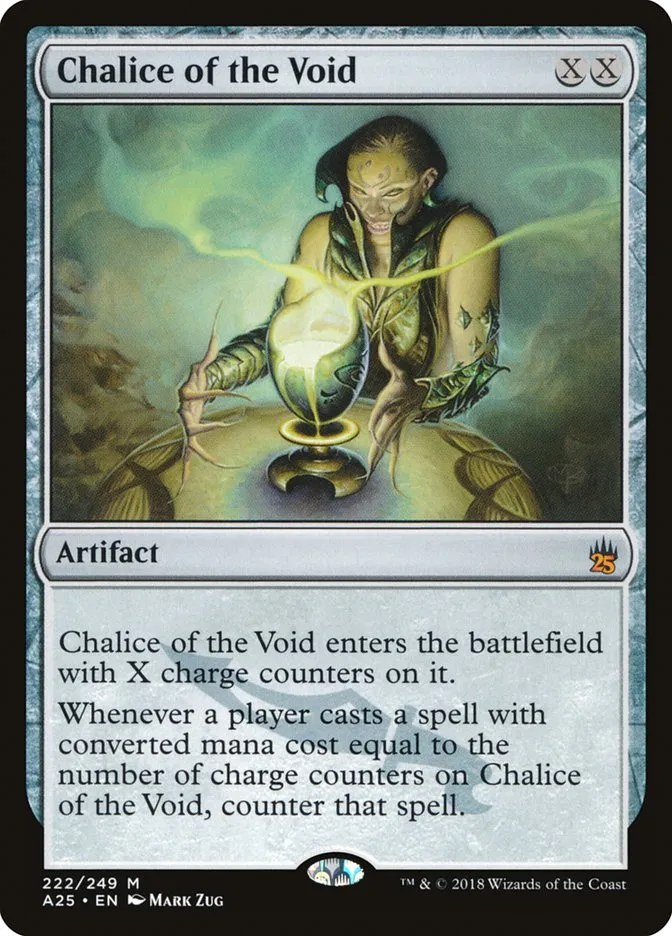 2018 Masters 25 Chalice of the Void mythic #222 unlisted card image