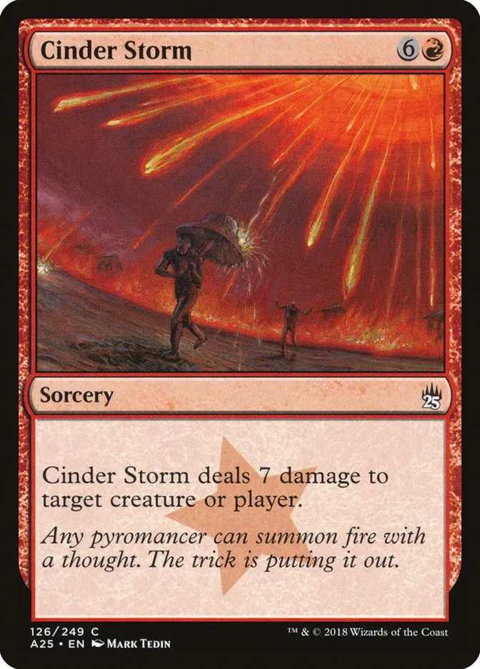 2018 Masters 25 Cinder Storm common #126 unlisted card image