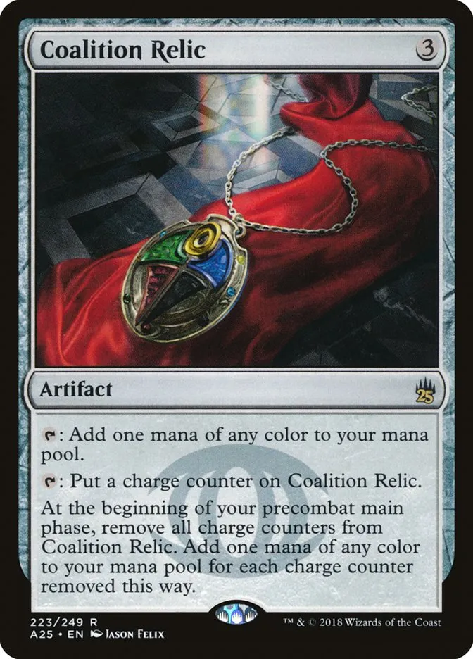 2018 Masters 25 Coalition Relic rare #223 unlisted card image