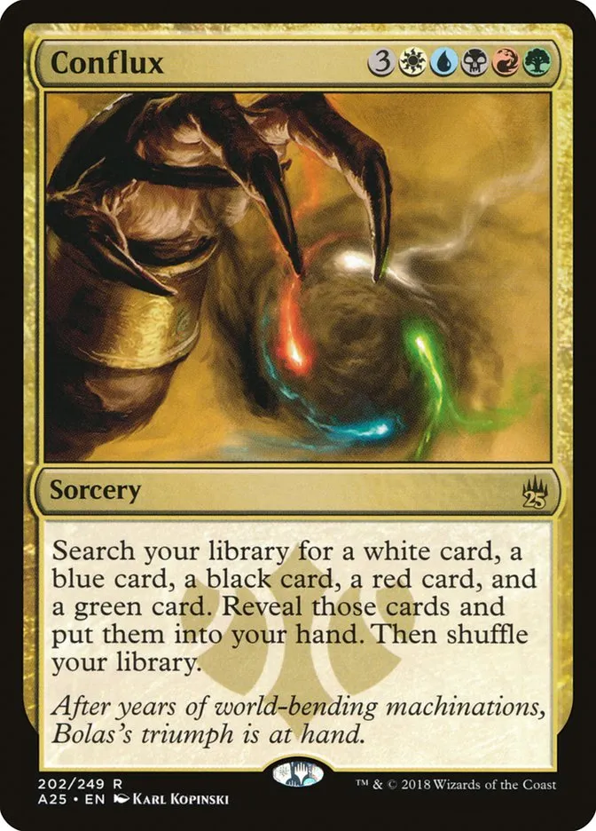 2018 Masters 25 Conflux rare #202 unlisted card image