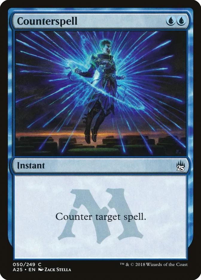 2018 Masters 25 Counterspell common #50 unlisted card image