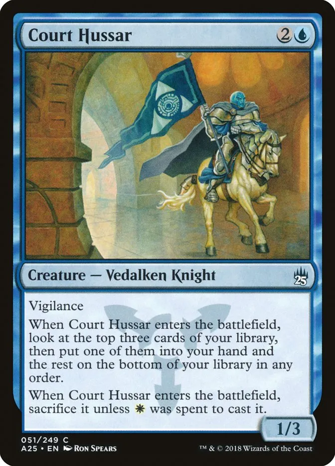 2018 Masters 25 Court Hussar common #51 unlisted card image