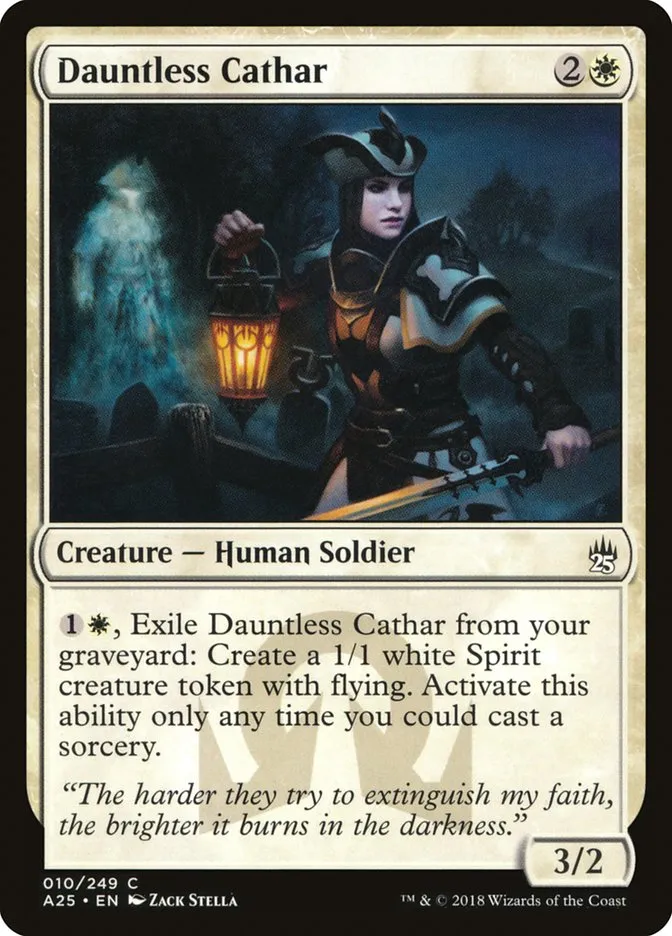 2018 Masters 25 Dauntless Cathar common #10 unlisted card image