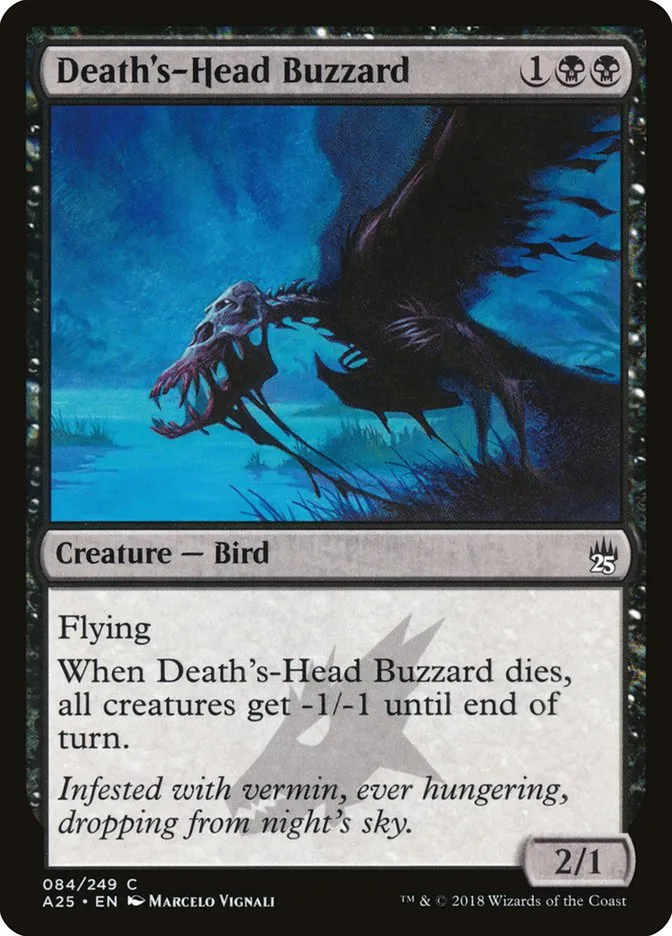 2018 Masters 25 Death's-Head Buzzard common #84 unlisted card image