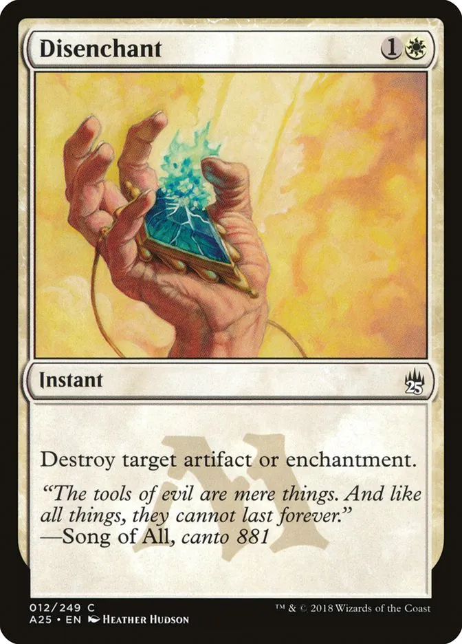 2018 Masters 25 Disenchant common #12 unlisted card image
