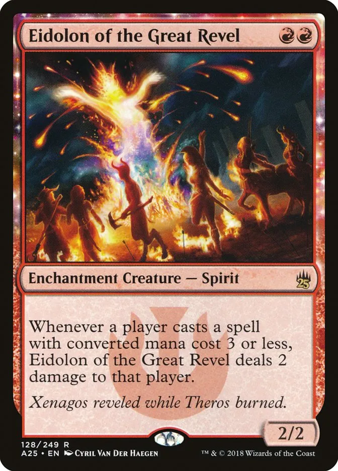 2018 Masters 25 Eidolon of the Great Revel rare #128 unlisted card image