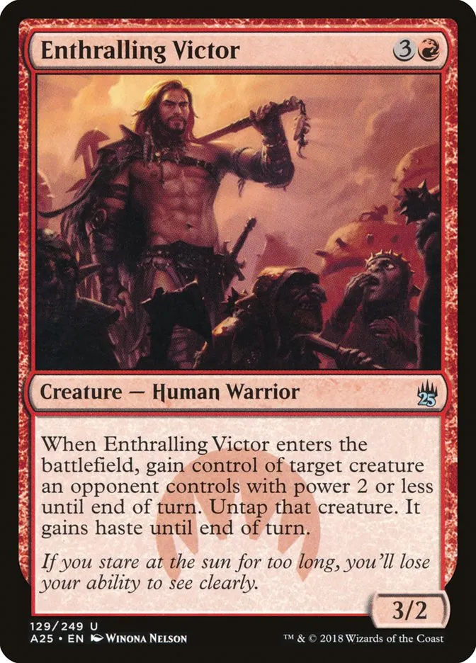 2018 Masters 25 Enthralling Victor uncommon #129 unlisted card image
