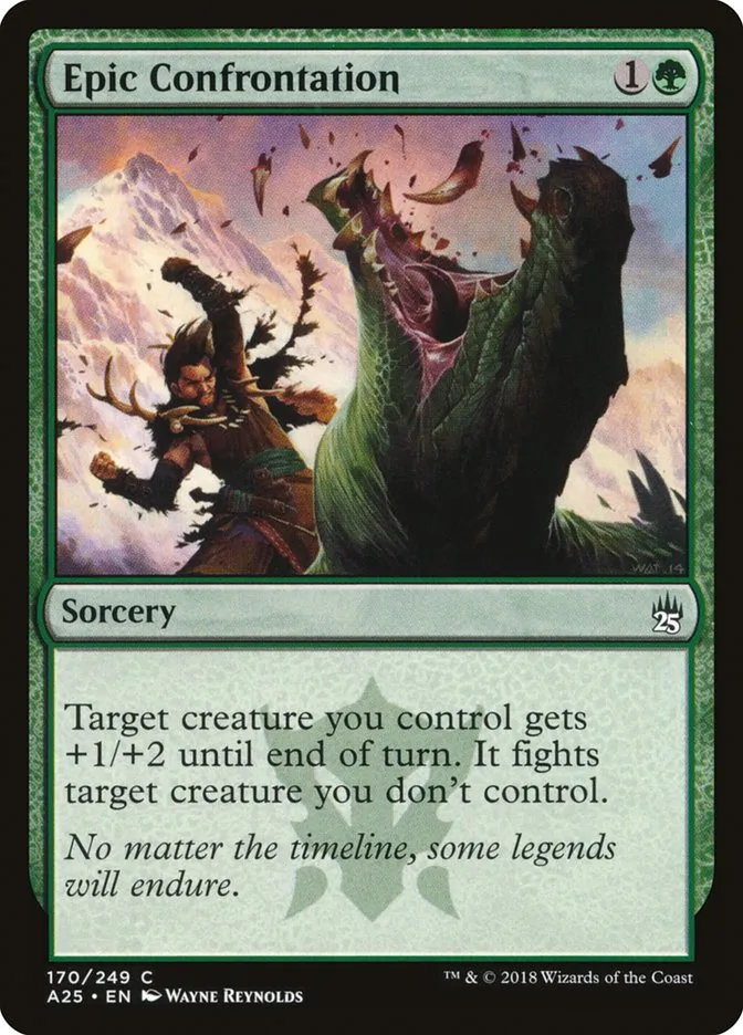 2018 Masters 25 Epic Confrontation common #170 unlisted card image