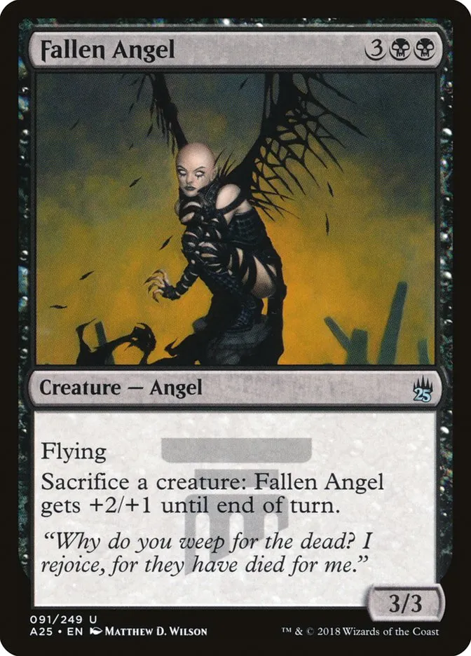 2018 Masters 25 Fallen Angel uncommon #91 unlisted card image