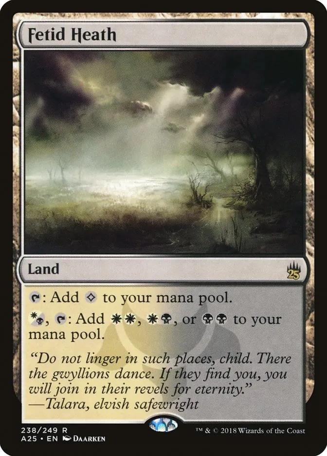 2018 Masters 25 Fetid Heath rare #238 unlisted card image