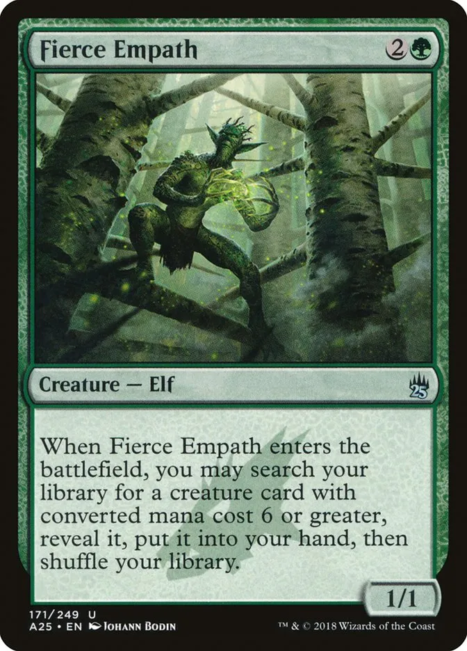 2018 Masters 25 Fierce Empath uncommon #171 unlisted card image