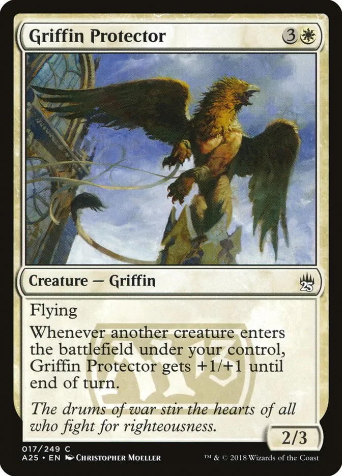 2018 Masters 25 Griffin Protector common #17 unlisted card image