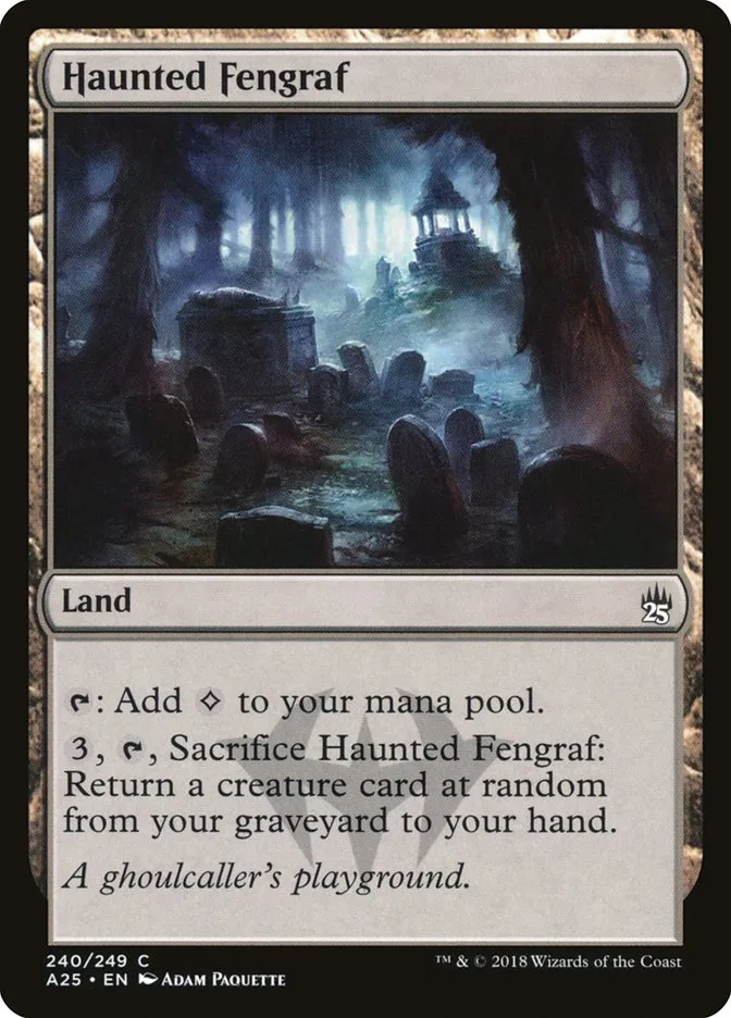 2018 Masters 25 Haunted Fengraf common #240 unlisted card image