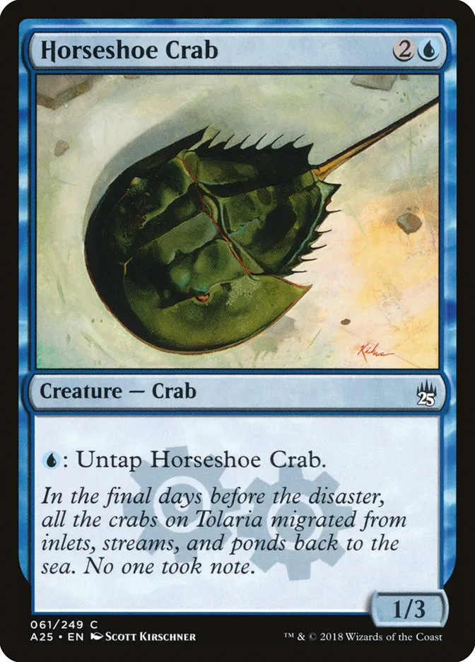 2018 Masters 25 Horseshoe Crab common #61 unlisted card image