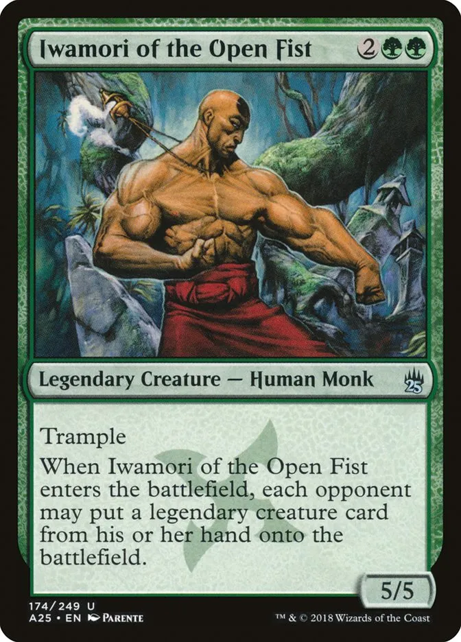 2018 Masters 25 Iwamori of the Open Fist uncommon #174 unlisted card image