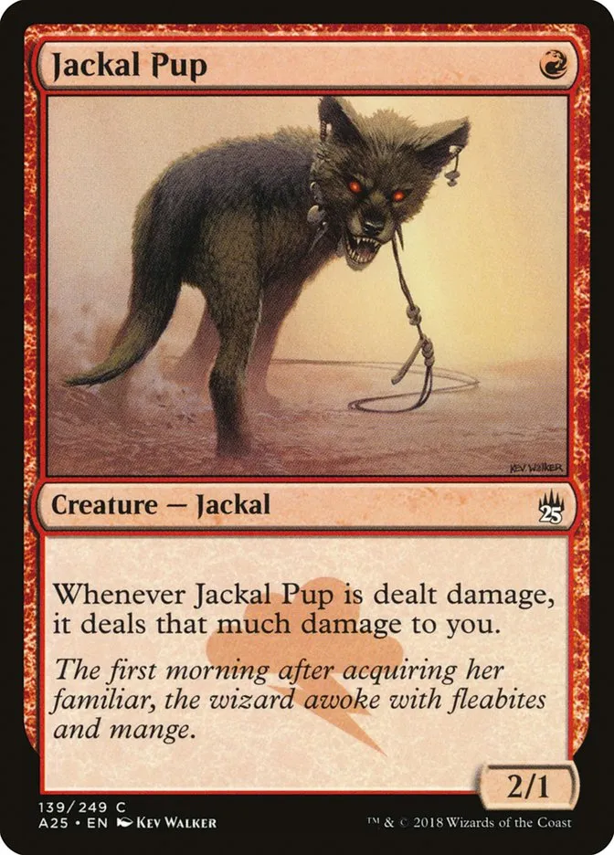 2018 Masters 25 Jackal Pup common #139 unlisted card image