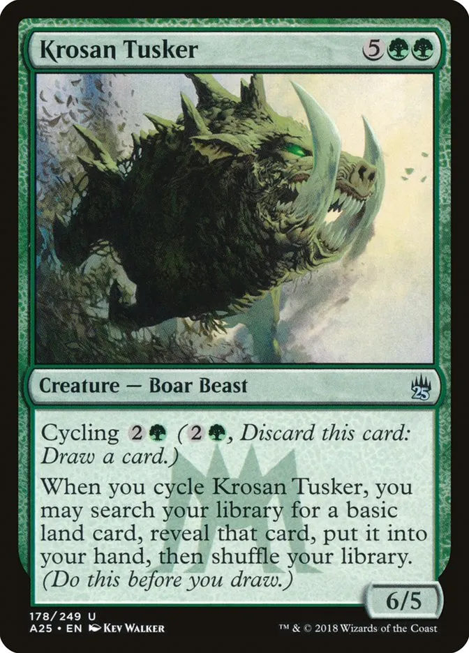 2018 Masters 25 Krosan Tusker uncommon #178 unlisted card image