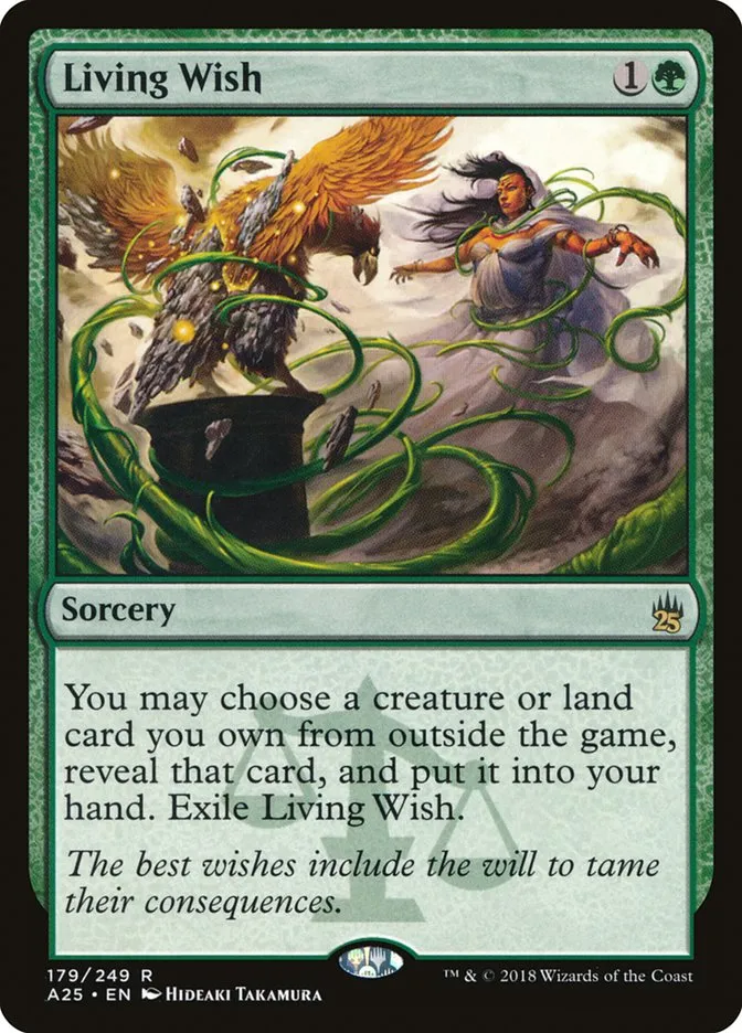 2018 Masters 25 Living Wish rare #179 unlisted card image