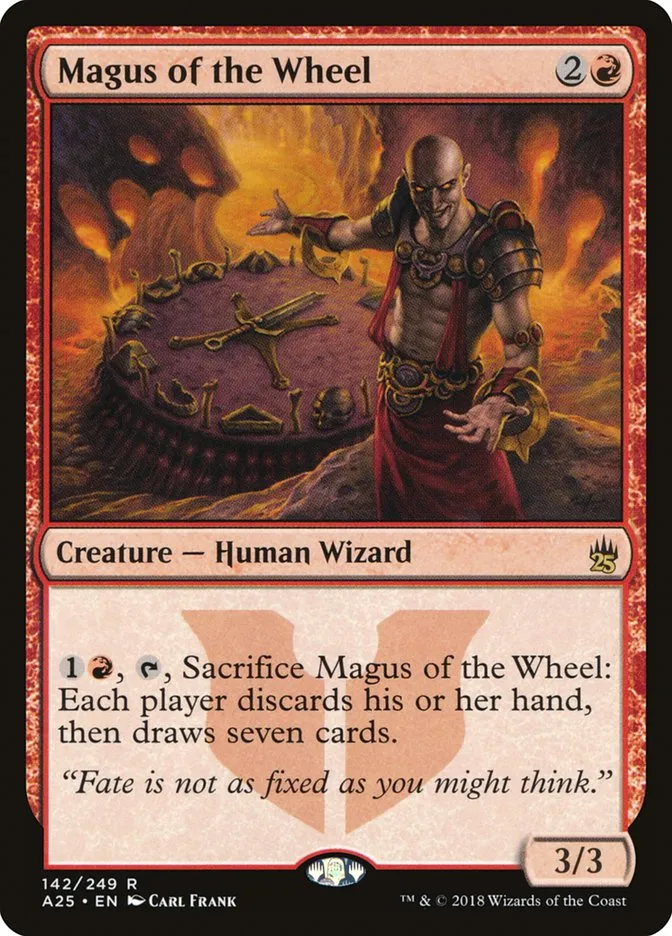 2018 Masters 25 Magus of the Wheel rare #142 unlisted card image