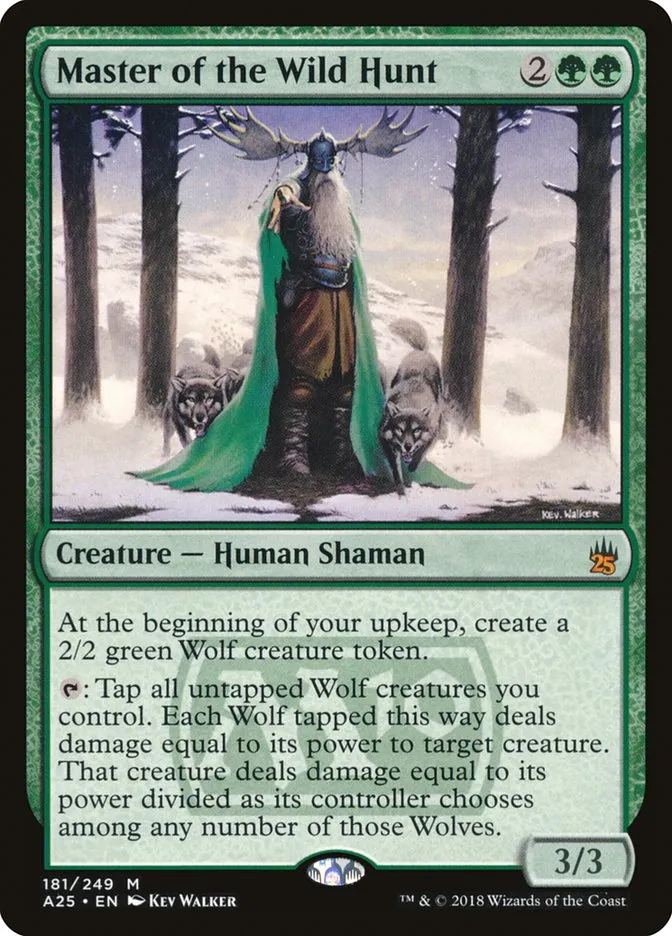 2018 Masters 25 Master of the Wild Hunt mythic #181 unlisted card image