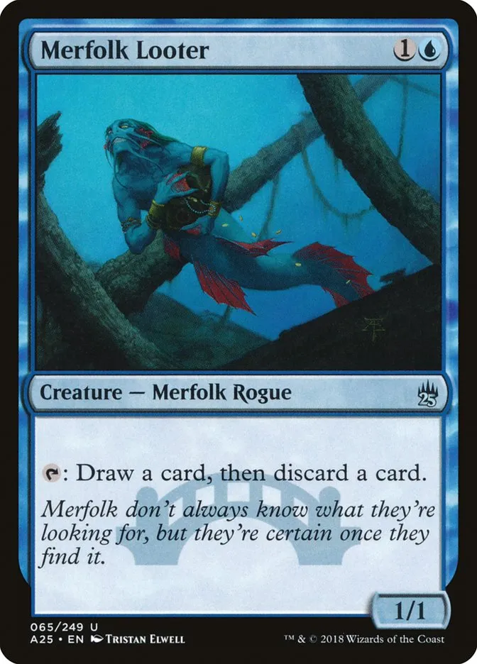 2018 Masters 25 Merfolk Looter uncommon #65 unlisted card image