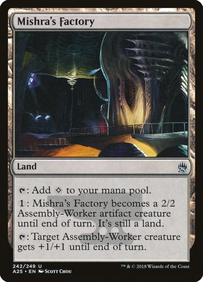 2018 Masters 25 Mishra's Factory uncommon #242 unlisted card image