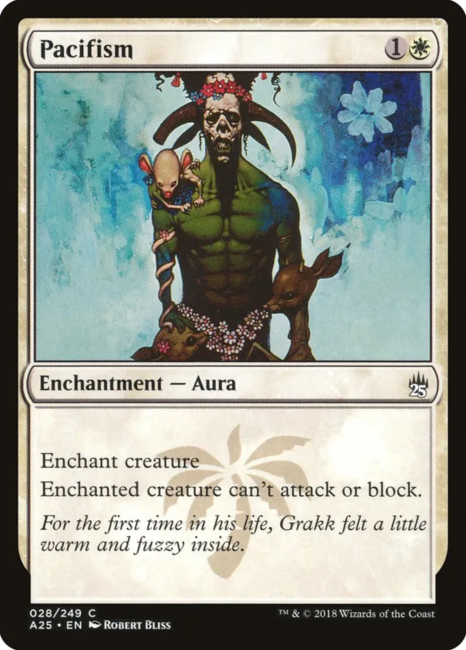 2018 Masters 25 Pacifism common #28 unlisted card image