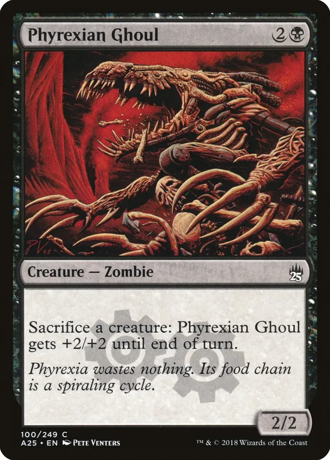 2018 Masters 25 Phyrexian Ghoul common #100 unlisted card image