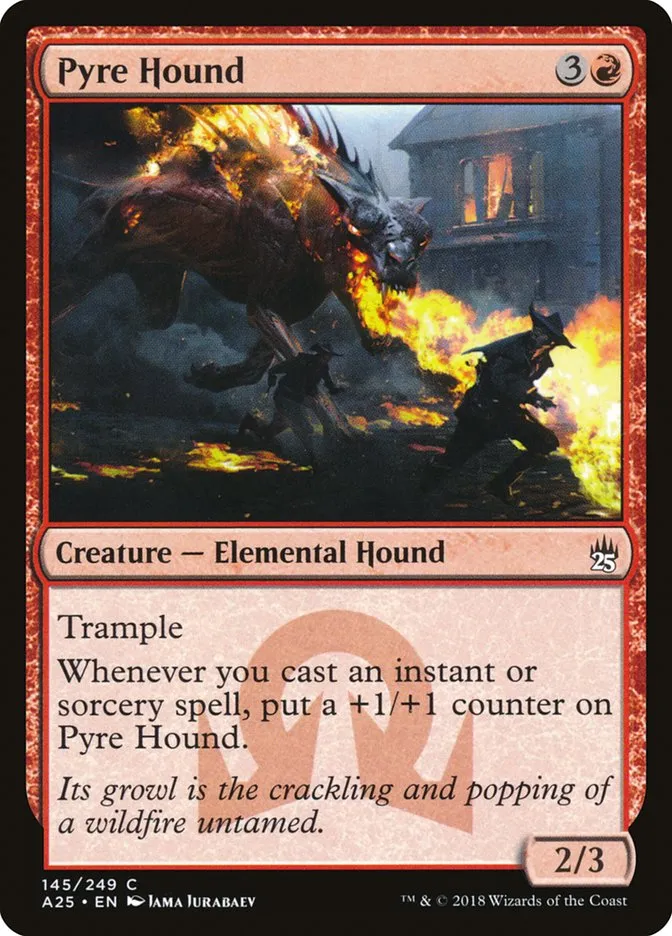 2018 Masters 25 Pyre Hound common #145 unlisted card image