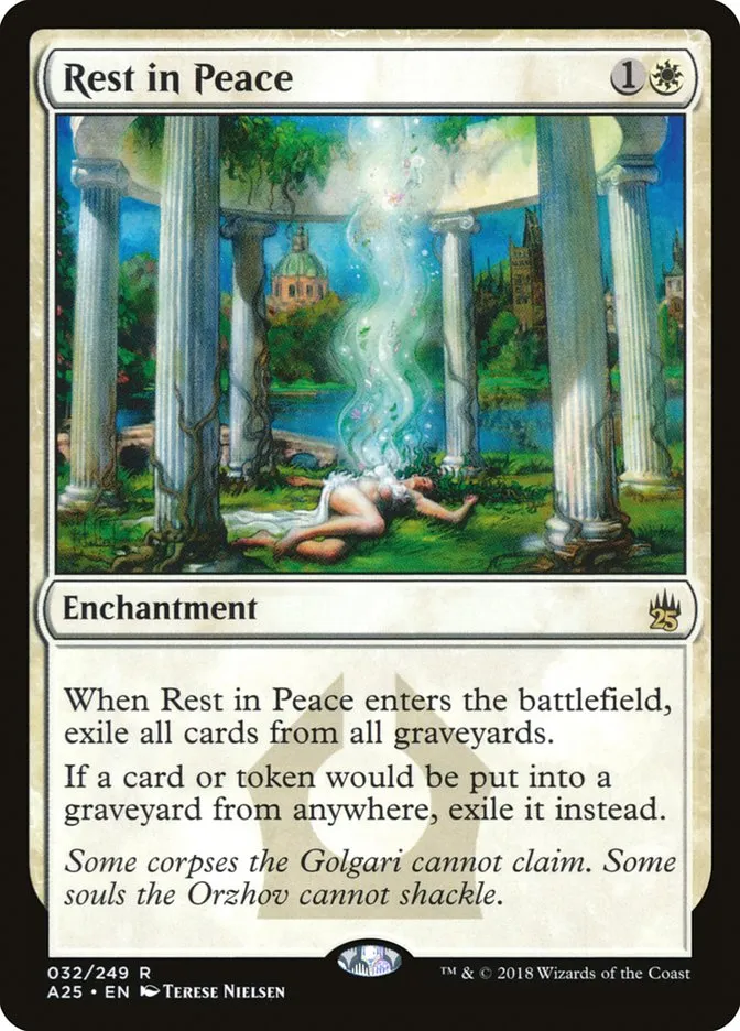 2018 Masters 25 Rest in Peace rare #32 unlisted card image