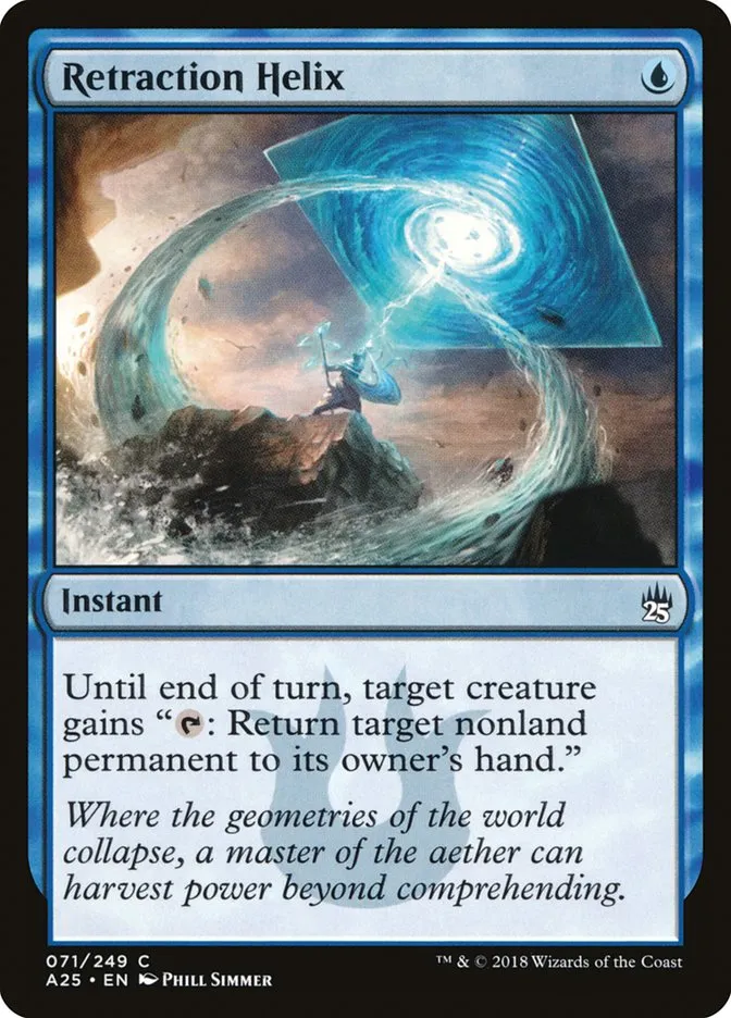 2018 Masters 25 Retraction Helix common #71 unlisted card image