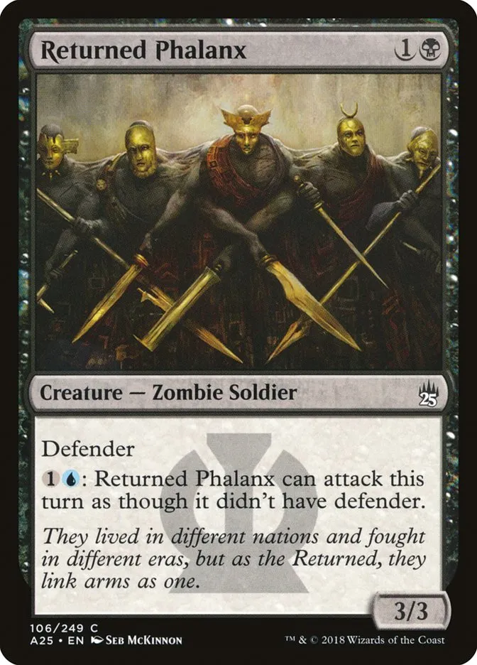 2018 Masters 25 Returned Phalanx common #106 unlisted card image